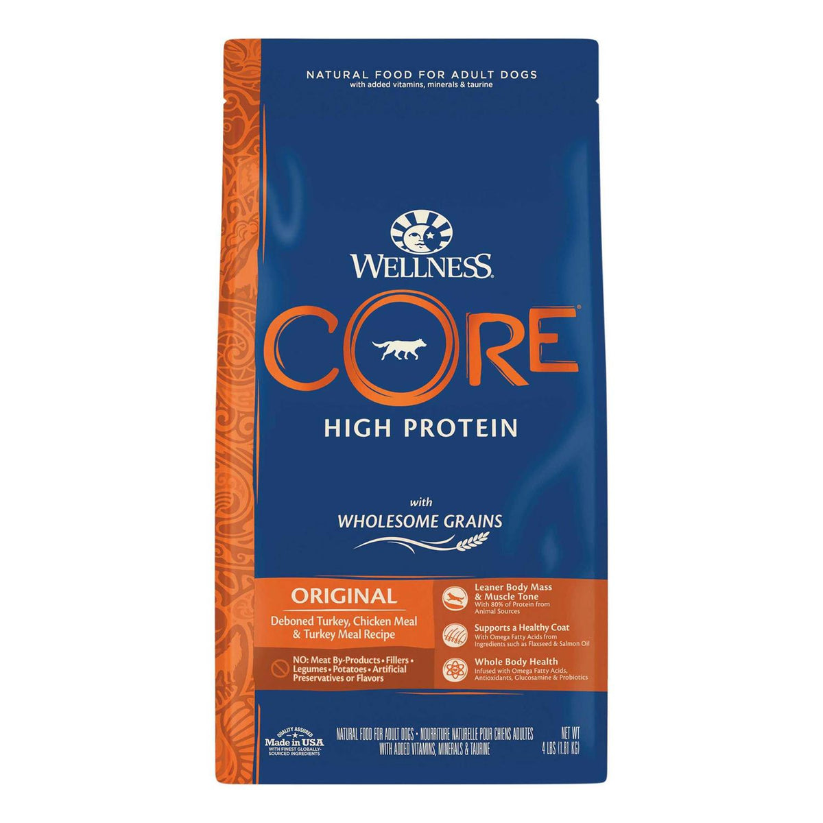 High Protein Wholesome Grains Dry Dog Food O8674