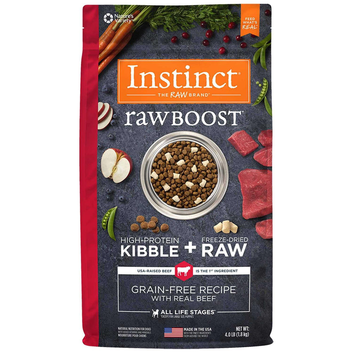Grain Free Natural Dry Dog Food with Real Beef A575498