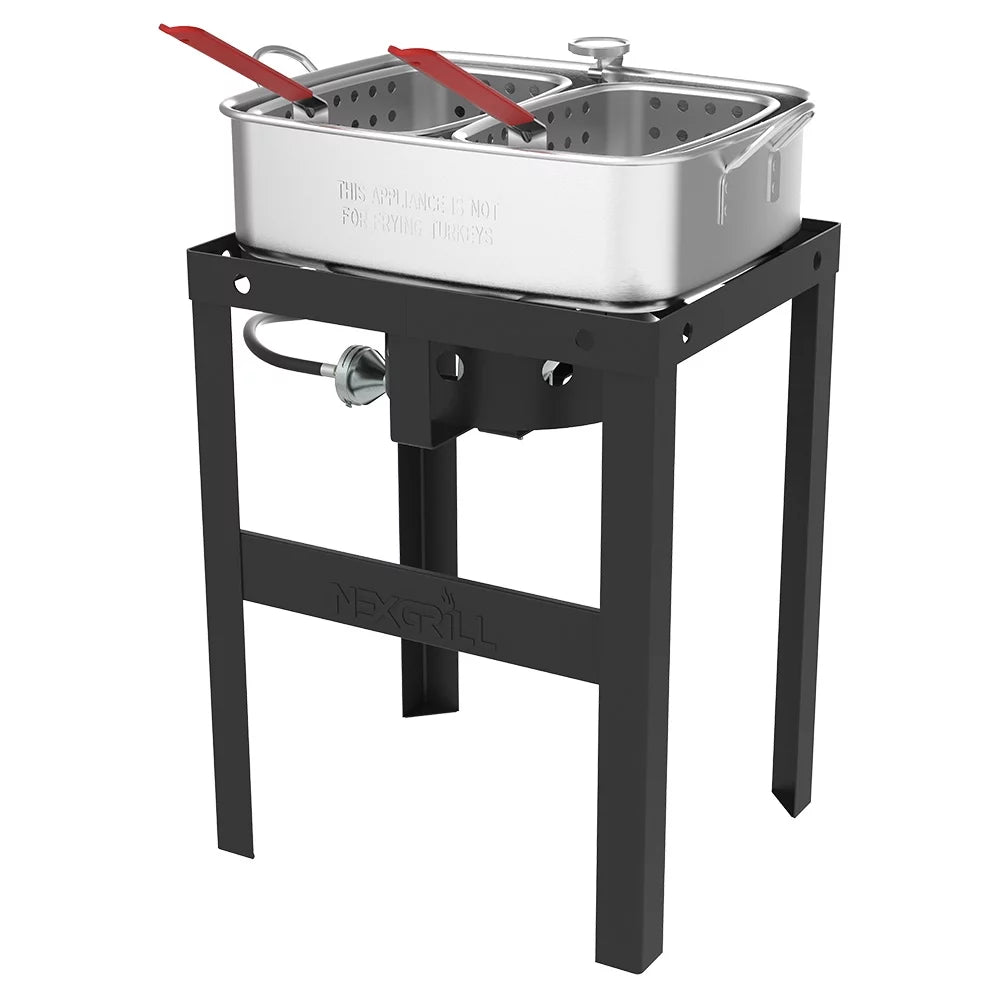 18 Qt. Aluminum Fish Fryer with Double Basket W335230