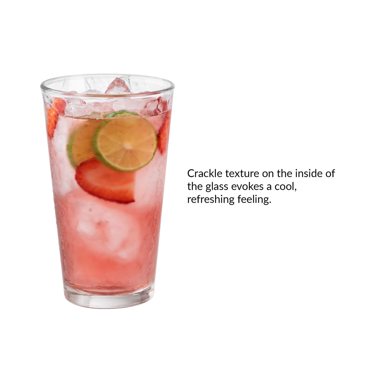 16 oz Set of 8 Drinking Glasses L71281
