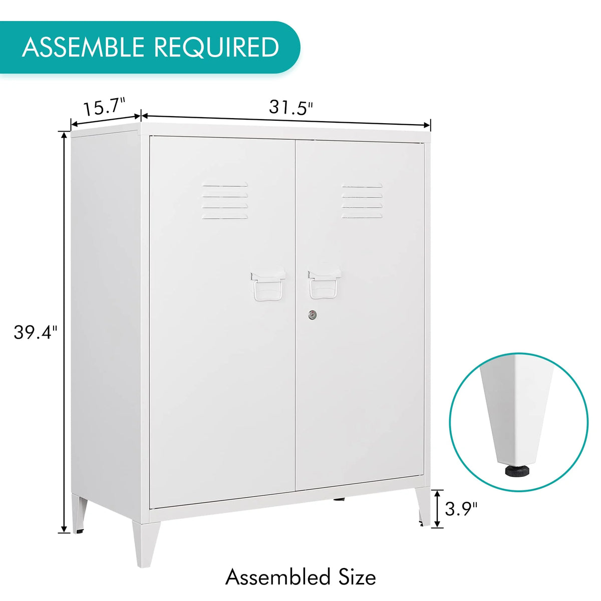 Metal Locker with 2 Doors M16832