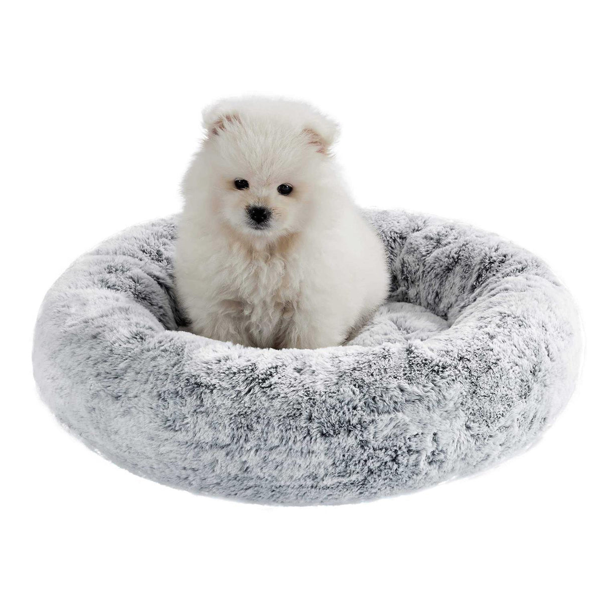 Faux Rabbit Fur Memory Foam Calming Bed Q84687