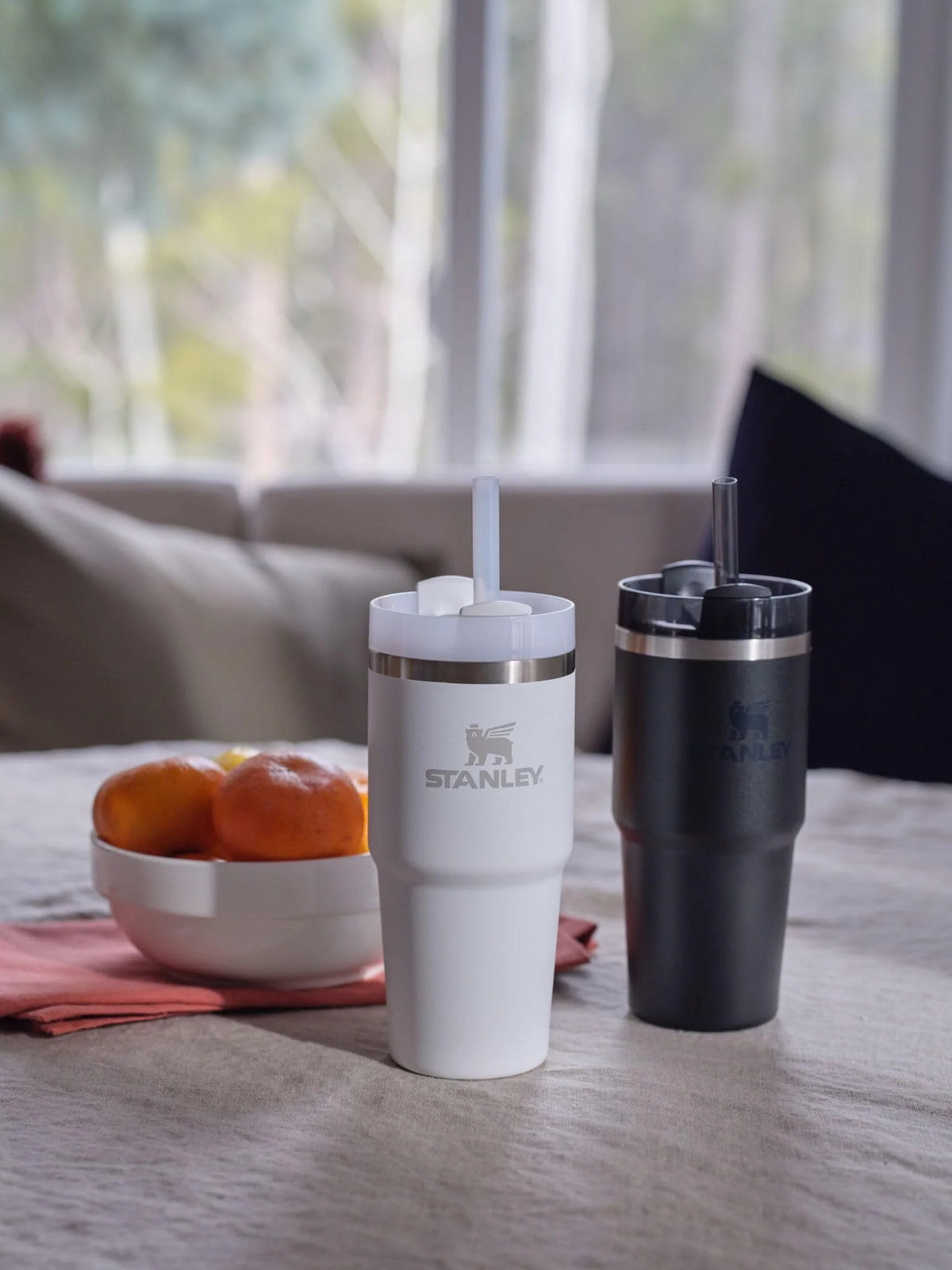 14 oz Stainless Steel Vacuum Insulated Tumbler with Lid and Straw W5687