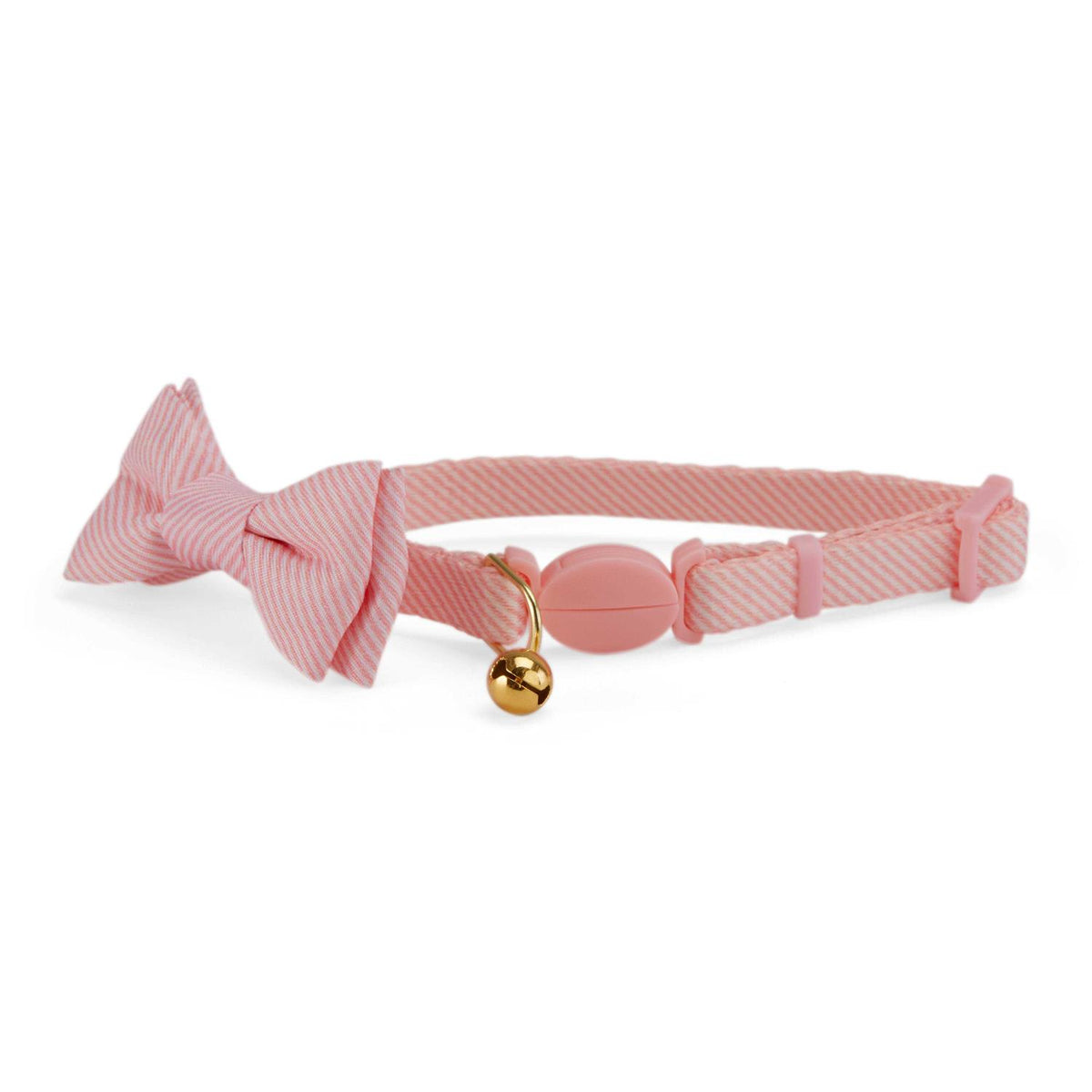 Blue Seersucker Breakaway Cat Collar P514