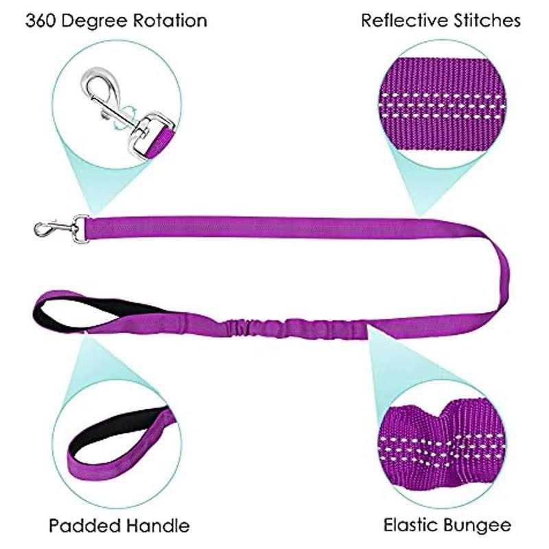 Heavy Duty Adjustable Reflective Dog Harness and Leash H508