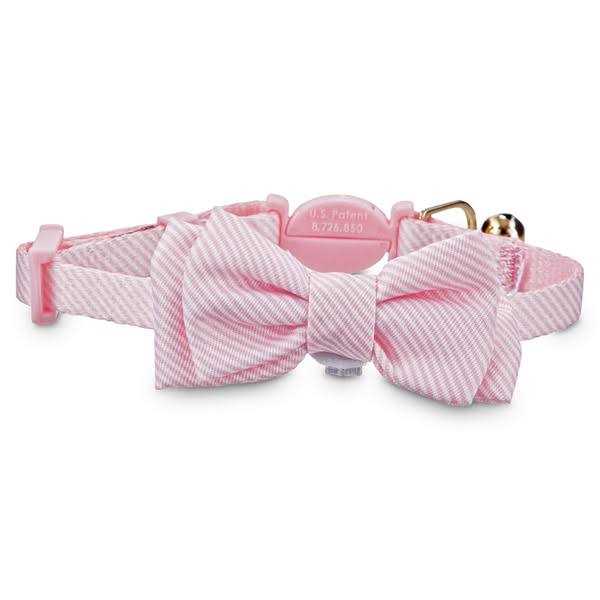 Blue Seersucker Breakaway Cat Collar P514