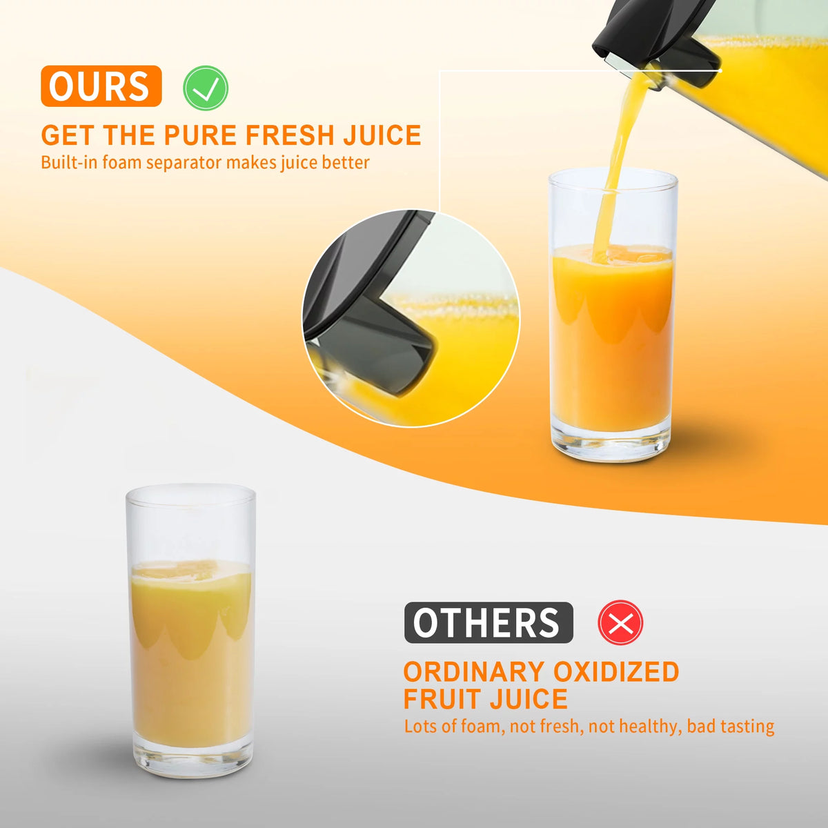 600W Centrifugal Juicer with 3 Feed Chute B800