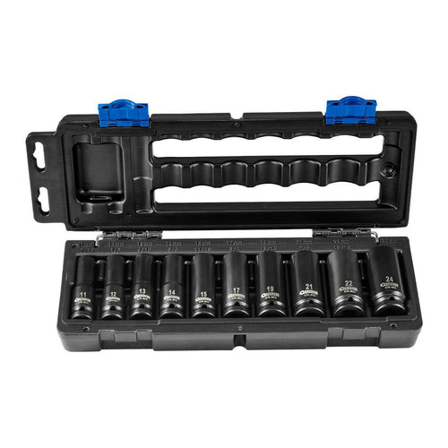 1/2 in. Drive Metric Impact Deep Socket Set, 10-Piece J2755