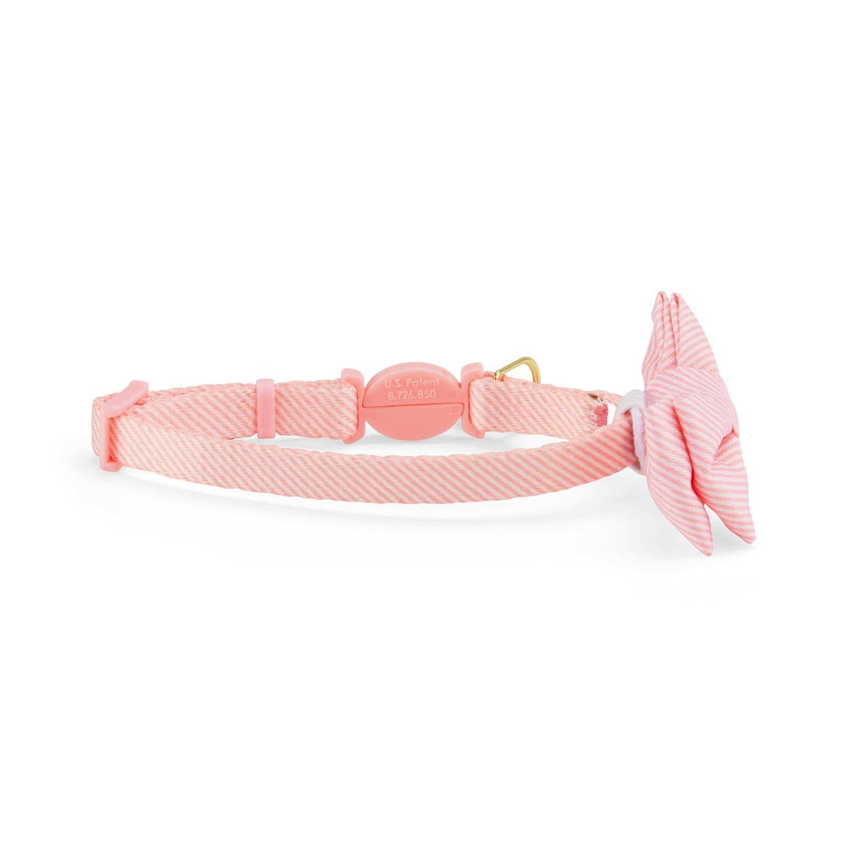 Blue Seersucker Breakaway Cat Collar P514
