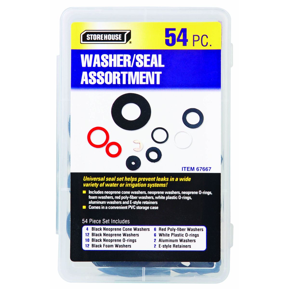 54 Piece Washer Seal Assortment Z500