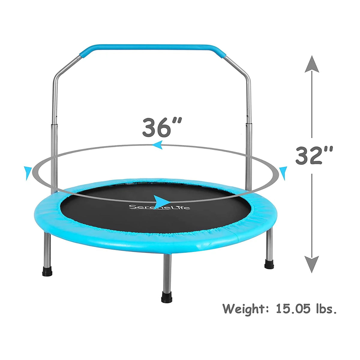 36 Inch Indoor Outdoor Fitness Trampoline R400