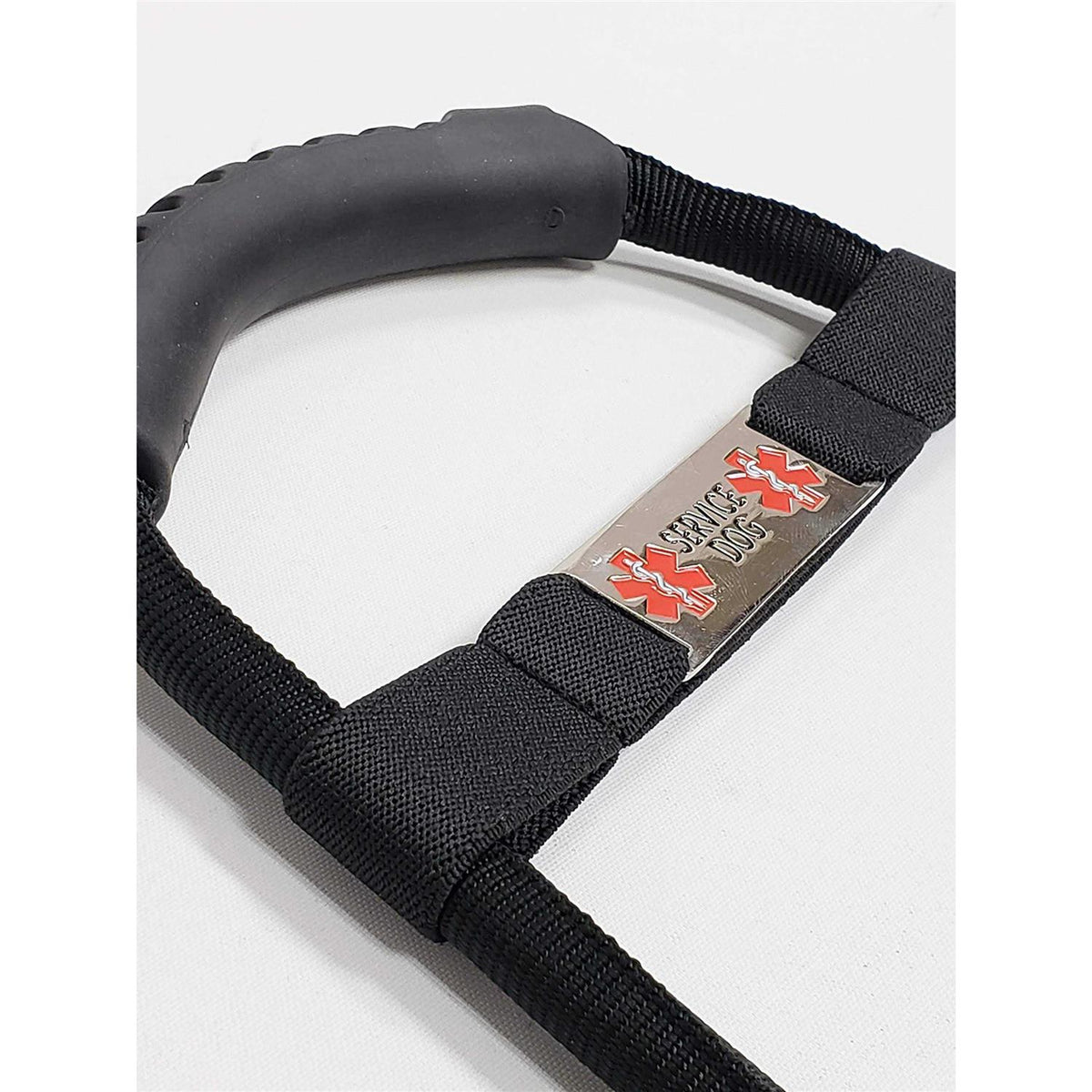 Aluminum Snap-On Service Dog Bridge Handle with ID Tag Band A8989