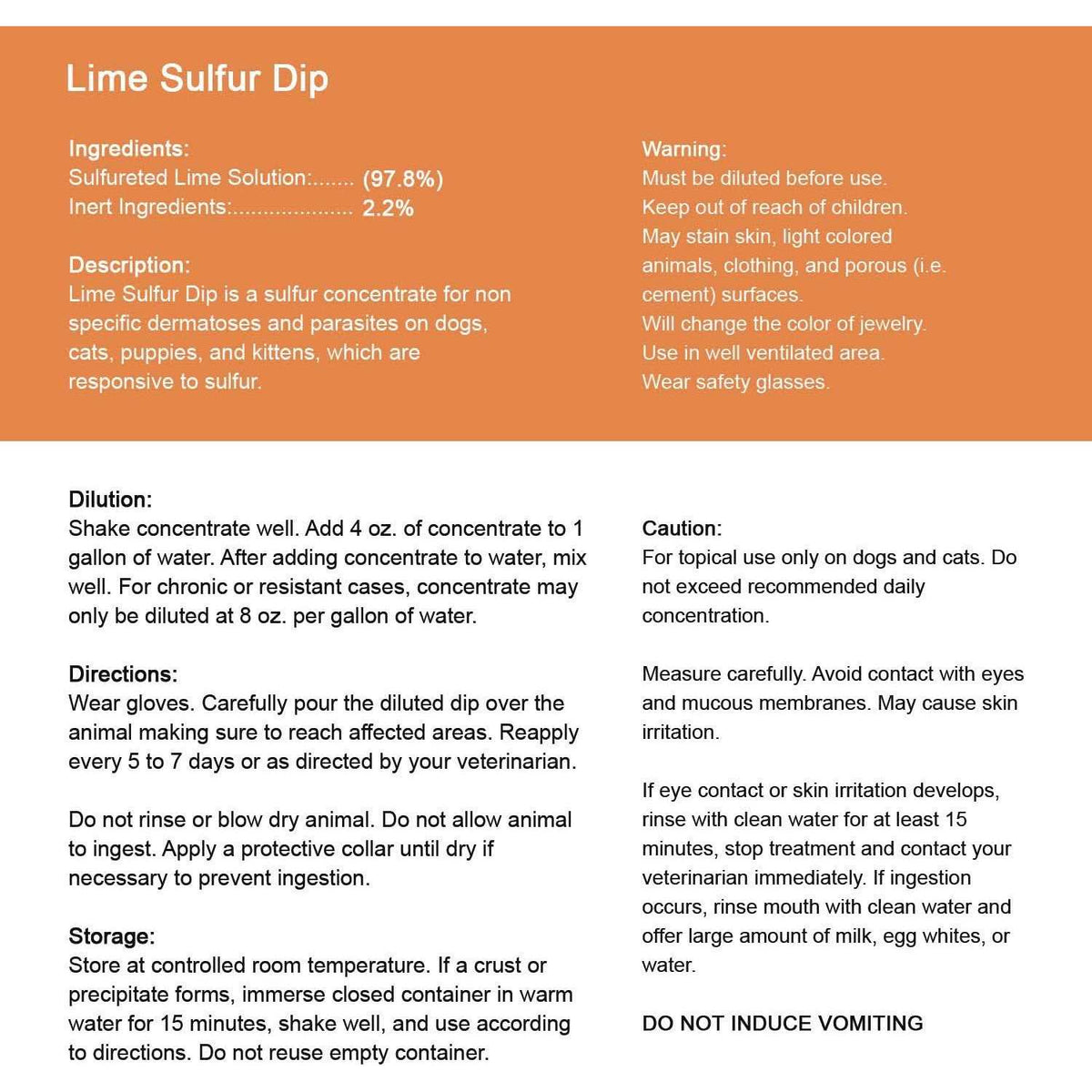 Lime Sulfur Dip O77020
