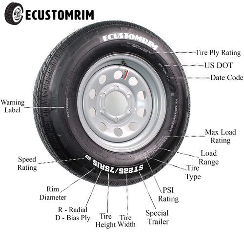 13 Trailer Tire Bias Ply Load Range C L66829