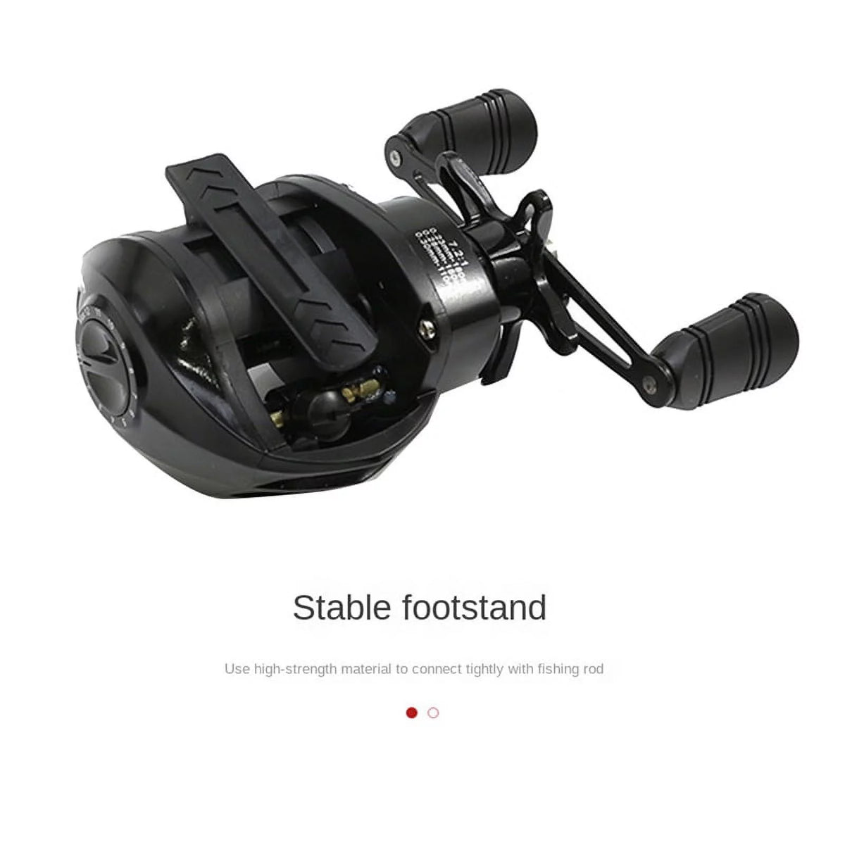 7.2:1 Left Hand Baitcasting Fishing Reel D475