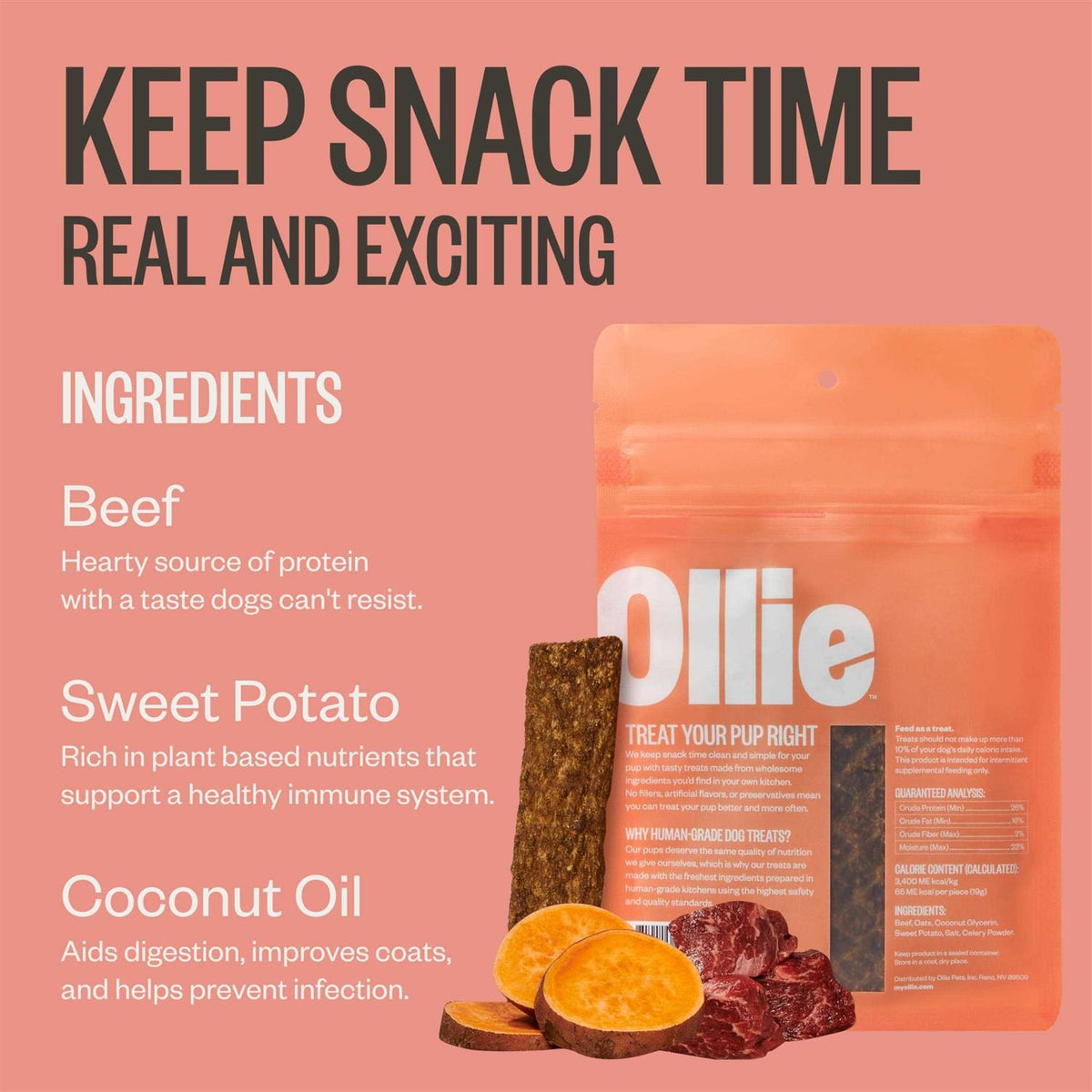 Beef and Sweet Potato Jerky Dog Treats N809794