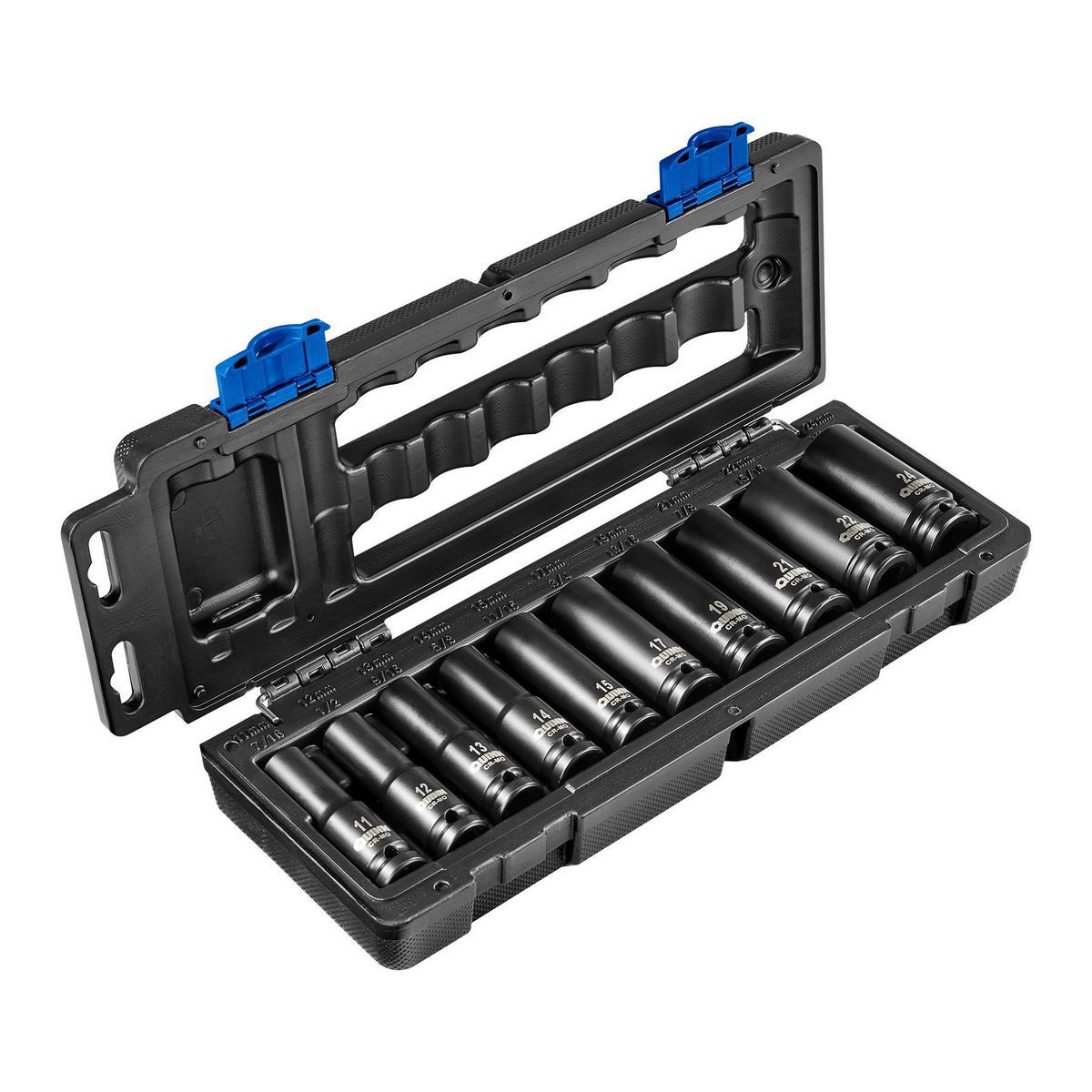 1/2 in. Drive Metric Impact Deep Socket Set, 10-Piece J2755
