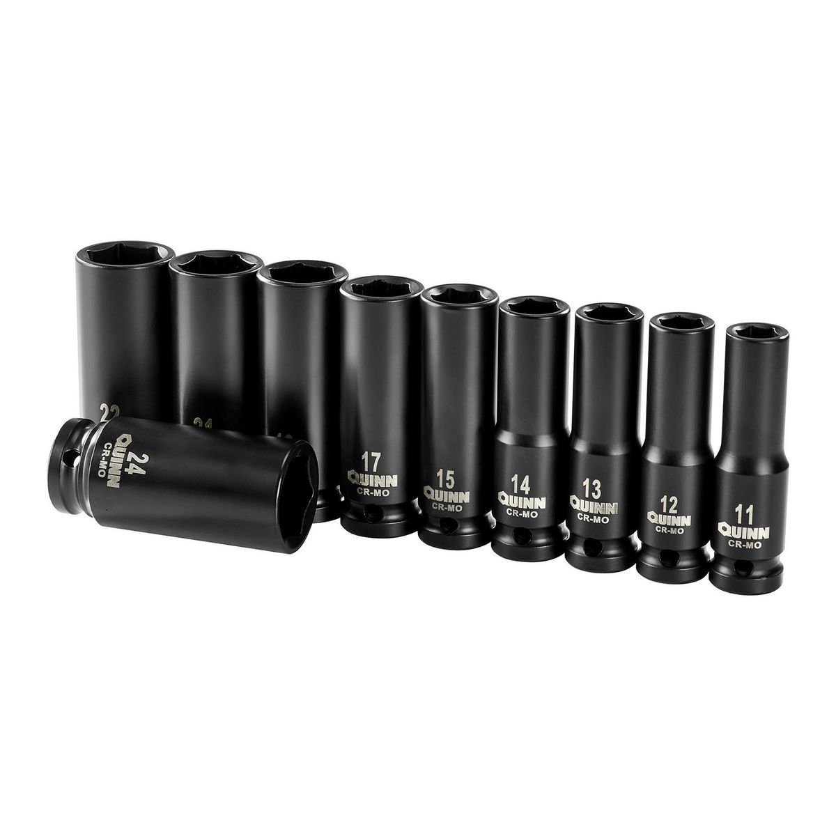 1/2 in. Drive Metric Impact Deep Socket Set, 10-Piece J2755