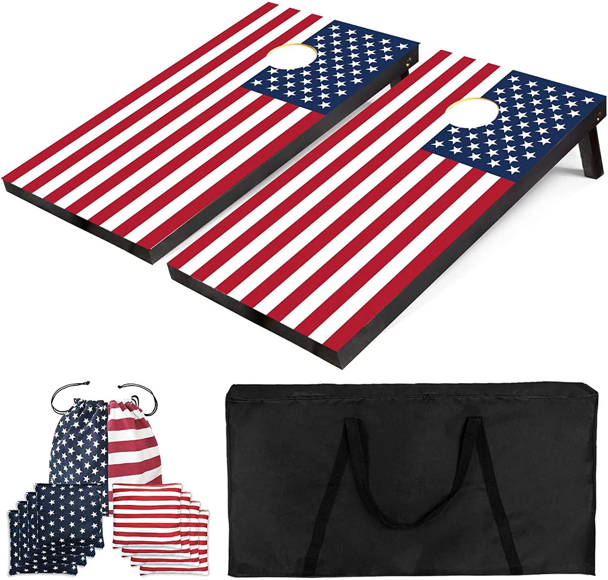 American Flag Cornhole Boards Set O146032