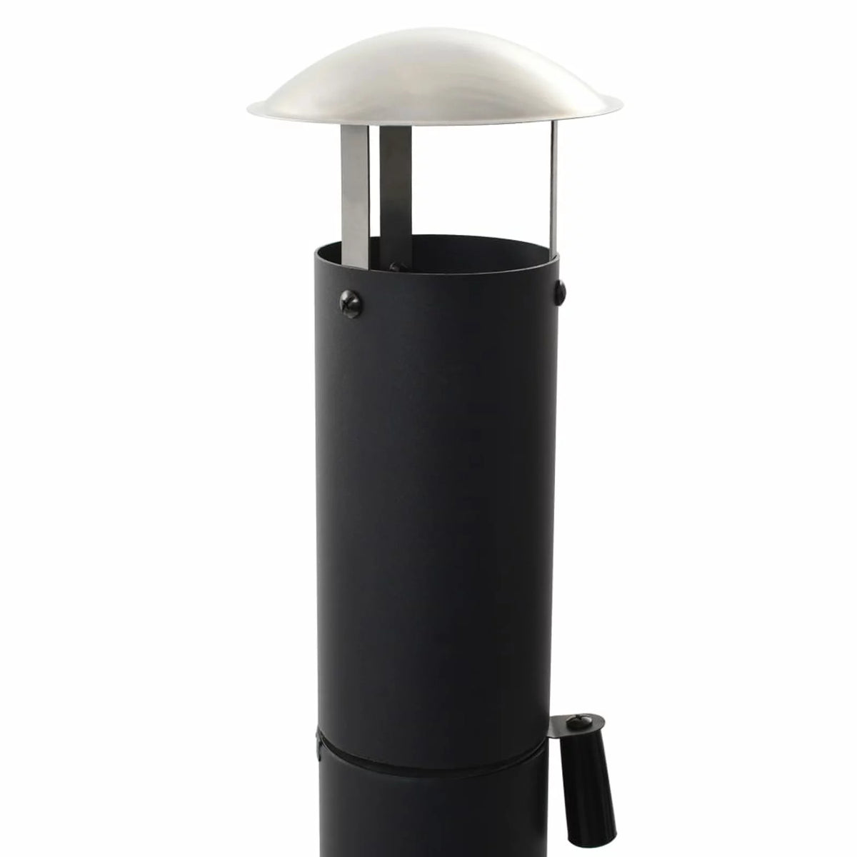 Charcoal Fired BBQ Grill Pizza Oven with Bottom Shelf and Fire Tray Wheeled Steel L152798