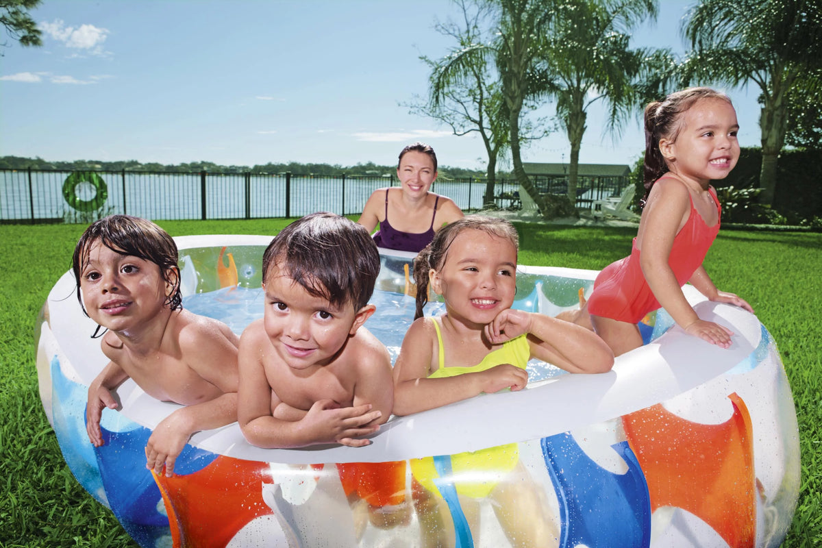 Elliptic Inflatable Play Pool X442654