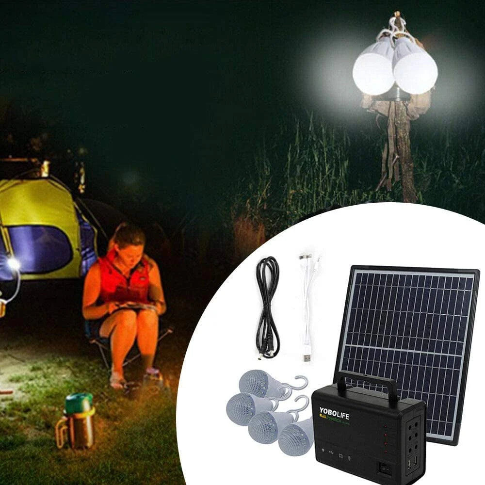 12V 4A Portable Power Station with 4 LED Bulbs S1315